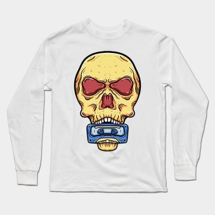 Skull head bite mixtape Long Sleeve T-Shirt